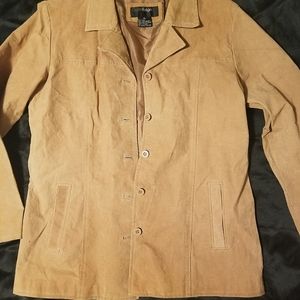 Tan Leather Vintage Jacket/Coat
